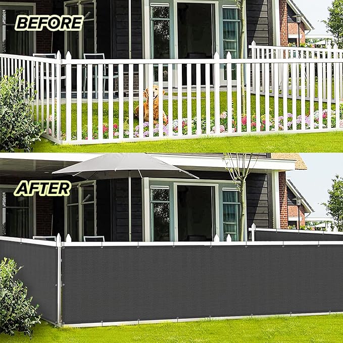LOVE STORY 3' x 11' Balcony Privacy Screen Cover - Image 3