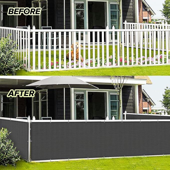 LOVE STORY 3' x 13' Balcony Privacy Screen Cover - Image 3