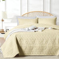 akkialla King/Cal King Size Quilt Bedding Set, Butter Yellow Lightweight by akkialla