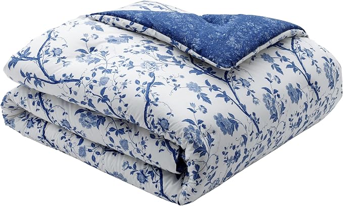 Laura Ashley – Queen Comforter Set, Reversible Floral Bedding - Image 6