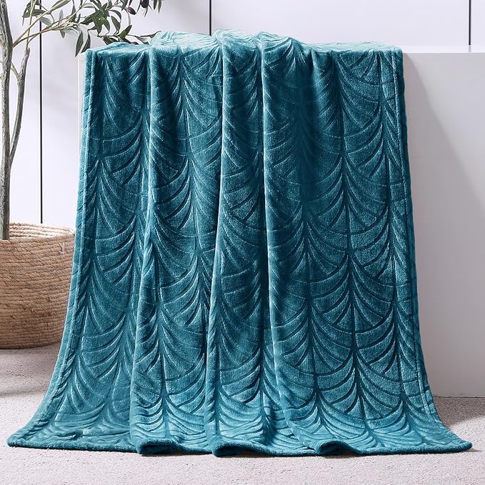 Whale Flotilla Soft Flannel Fleece Throw Blanket - Image 2
