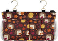 Autumn Leaves Sun Hedgehogs Brown Bedside Caddy by QwThum