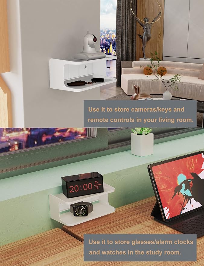 Bedside Wall Shelf Organizer, Small Bedside Shelf, | Wall Mount - Image 5