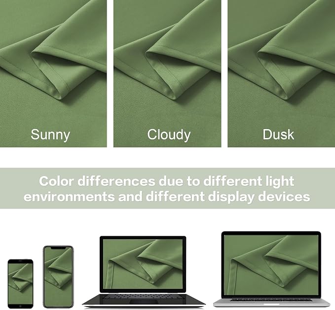 Sage Green Blackout Curtains 90 Inches Long - Image 5