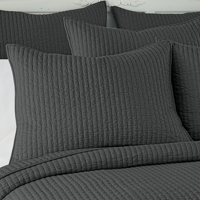Levtex Home Cross Stitch Reversible Twin XL/Twin Quilt Set and 1 Pillow Sham - Image 3