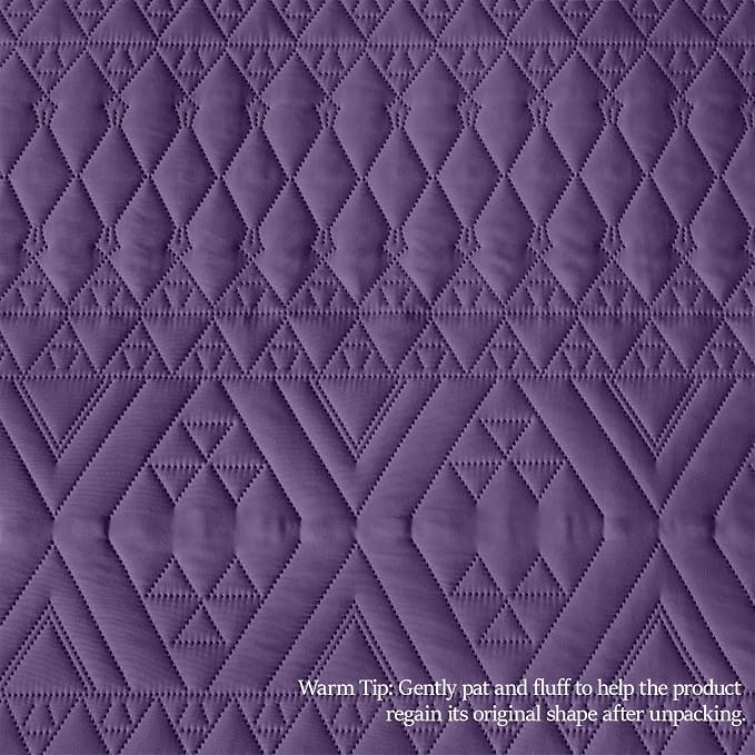 akkialla Full/Queen Quilt Set, Boho Geometric Pattern, Soft All-Season Bedding - Image 8