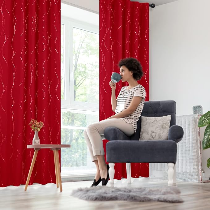 Deconovo Blackout Back Tab Curtains - Image 8