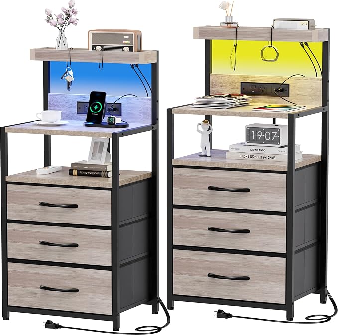 SZLHANJZ Nightstand Set of 2, by SZLHANJZ