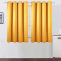 Yellow Thermal Blackout Curtains/52 x 54 Inch/Set of 2 Panels Room Darkening by Lemomo