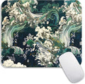 Armanza Square Mouse Pad Japanese Art,Personalized Premium-Textured Custom Mouse Mat Design,Washable Mousepad Lycra Cloth,Non-Slip Rubber Base Computer Mouse Pads for Wireless Mouse