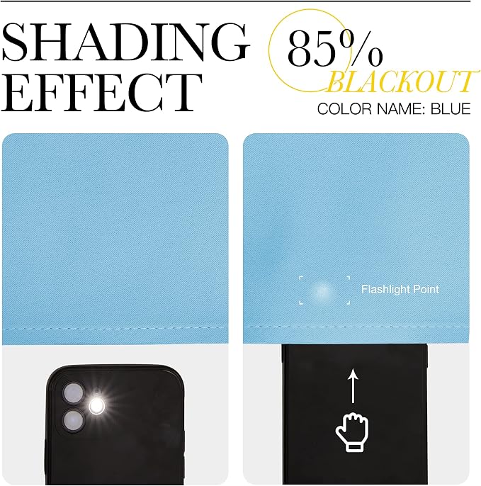 NICETOWN Room Darkening Blue Curtains - Image 7