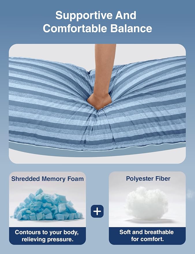 ZonLi Cooling Body Pillow for Adults, Breathable Cooling Fabric - Image 6