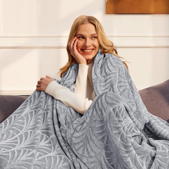 Whale Flotilla Soft Flannel Fleece Throw Blanket - Image 3