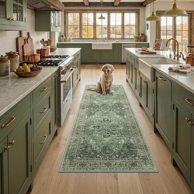 RELEANY Washable Area Rug, Runner 3'x8', Water Repellent, Pet Friendly - Image 2
