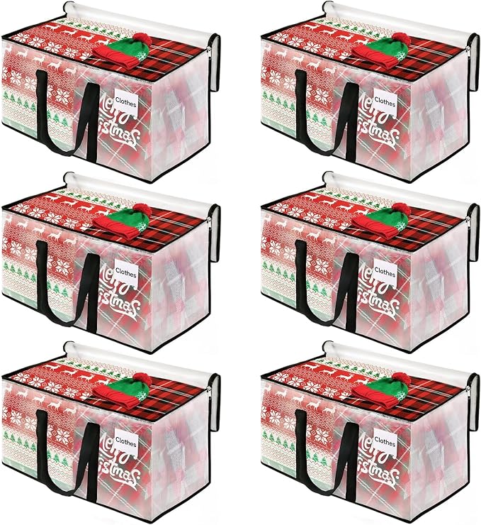 BlissTotes Moving Bags, 76L 6-Pack Storage Bags, Moving Boxes | Moving Box by BlissTotes