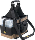 CLC Custom LeatherCraft 1528 Large Electrical and Maintenance Tool Carrier, Black