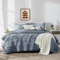 WDCOZY Boho Blue Grey Twin Quilt Size Bedding Sets by WDCOZY