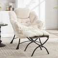 Lazy Chair with Ottoman, Ergonomic Footrest by HOMEFUN