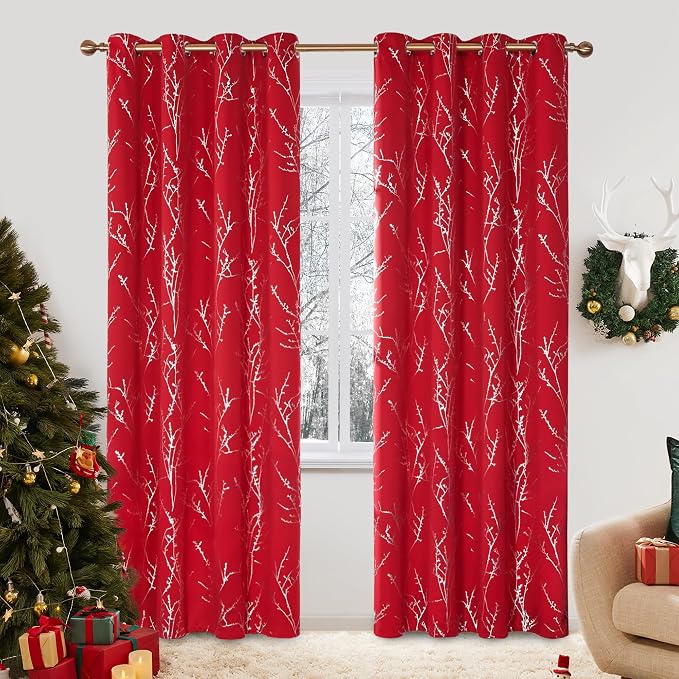 Deconovo Living Room Curtains 108 Inch Long, Thermal Insulated, Room Darkening by Unknown