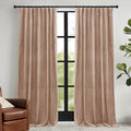 RYB HOME Blush Velvet Curtains 96 inches by RYBHOME