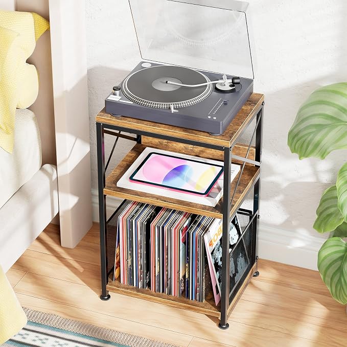 Simple Trending Record Player Stand, Turntable Stand - Image 4