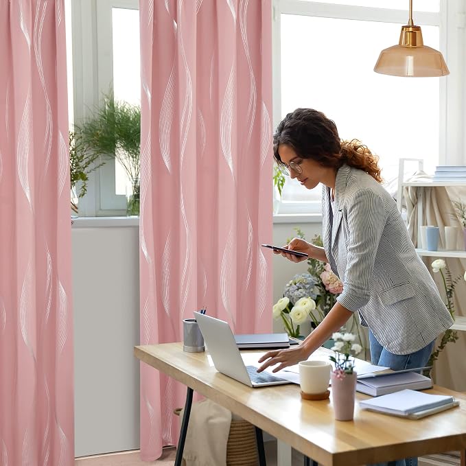 Deconovo Blackout Back Tab Curtains - Image 4