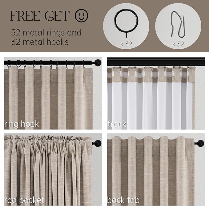 Topfinel 100 Inch Long Blackout Country Curtains - Image 5