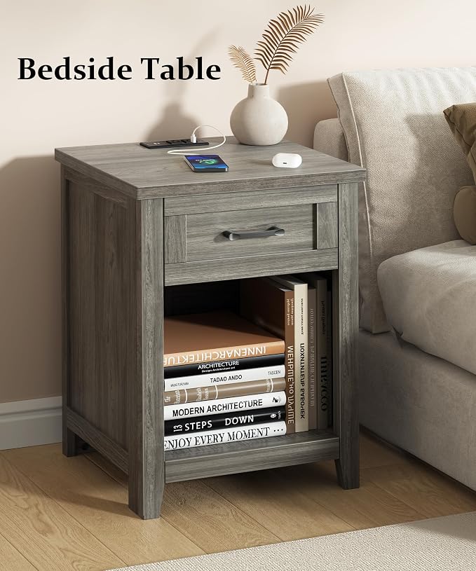 Decofy Farmhouse Nightstand - Image 7
