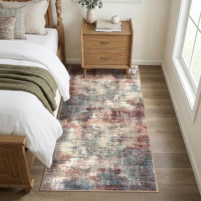 Abstract Runner Rug 3x7 Ft Washable Runners - Image 9