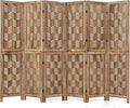 GIANTEX 6 Panel Folding Room Divider, Wood Privacy Screen by Giantex