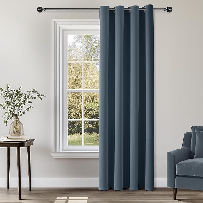 ChrisDowa Blackout Curtains Door Curtain Doorway Closet Drapes, 1 Panel | 52W x by ChrisDowa