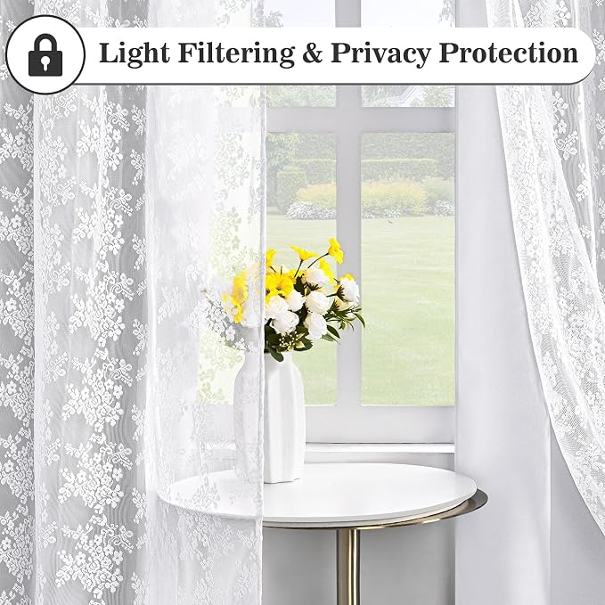 Yinhua Blackout Curtains for Bedroom Double Layer Grey Curtains for Living Room - Image 4