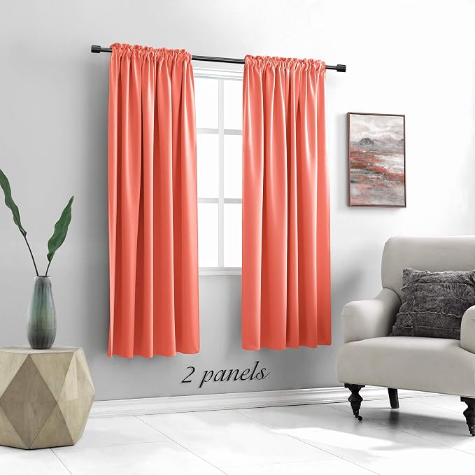 Room Darkening Rod Pocket Curtain Panels - Image 2
