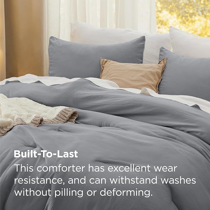 Bedsure Super King Plus Comforter Set, 3 Pieces GentleSoft™ Bed Set, 1 - Image 3