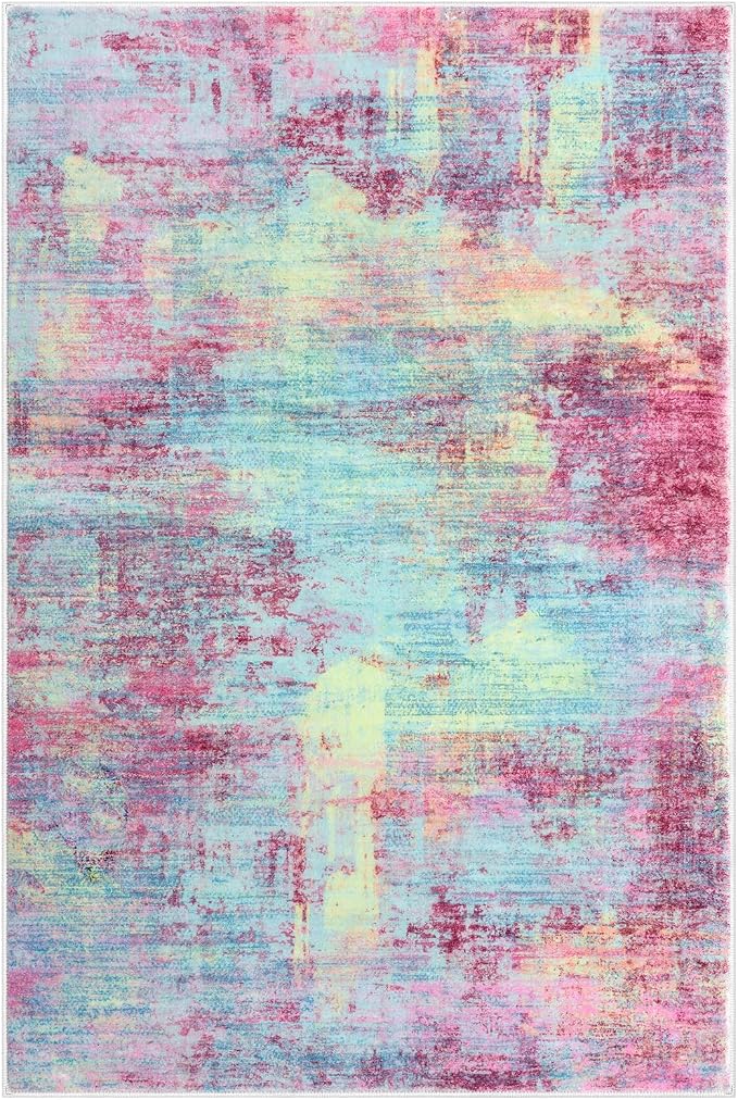 Abstract Area Rug 3x4 Ft Washable Rugs - Image 10