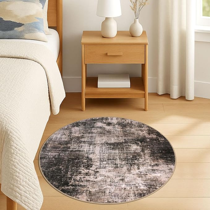Round Area Rug 3 Ft Circle Entryway Rugs Round Washable Door Mat Indoor Entrance - Image 8