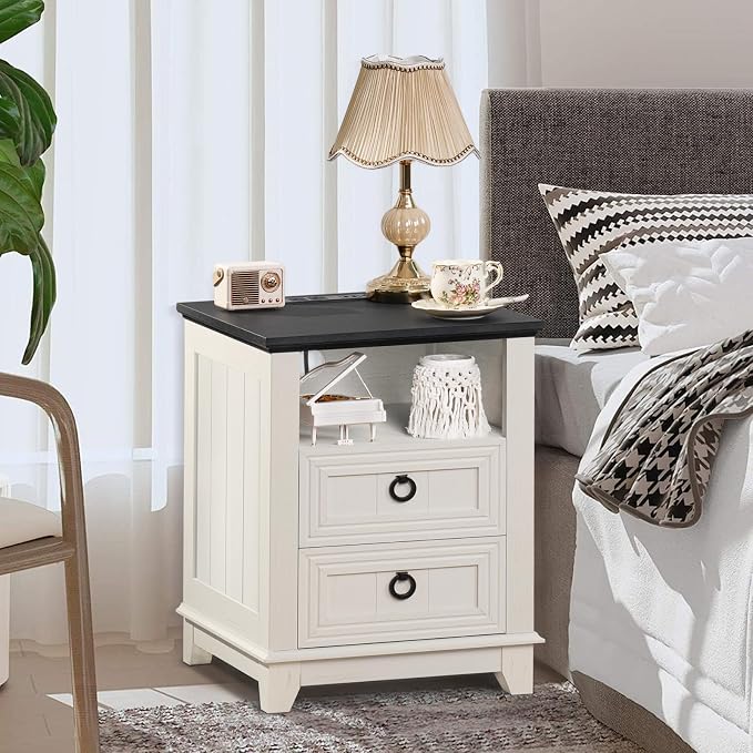 Joaxswe 18" Farmhouse Nightstand - Image 8