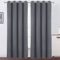 Grey Thermal Blackout Curtains/52 x 108 Inch/Set of 2 Panels Room Darkening by Lemomo