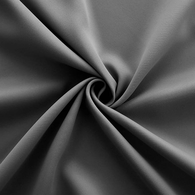 KOUFALL 95 Inch Blackout Curtains, Grommet Thermal Insulated Satin Polyester - Image 6