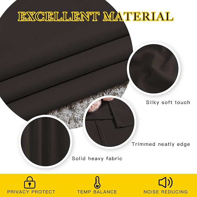 NICETOWN Blackout Curtain Panels 84 inches - Image 4