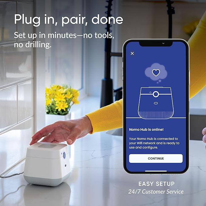 NOMO Smart Care Medical Alert System, Fall Detection for Seniors, WiFi in Home Monitoring Safety System, Emergency Call Button, Custom Fall Alert, Virtual Caregiver, 30-Day Trial Monthly Subscription