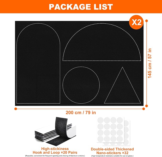 2 Pack 79"x57" Portable Blackout Curtains - Image 6