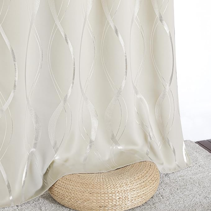 NICETOWN Bedroom Curtains Small Blackout Panels, 42 by 48 Inch, Window - Image 5