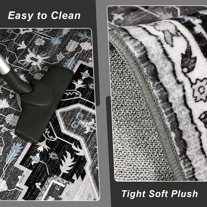 Macgace Washable Vintage Area Rug - Image 6