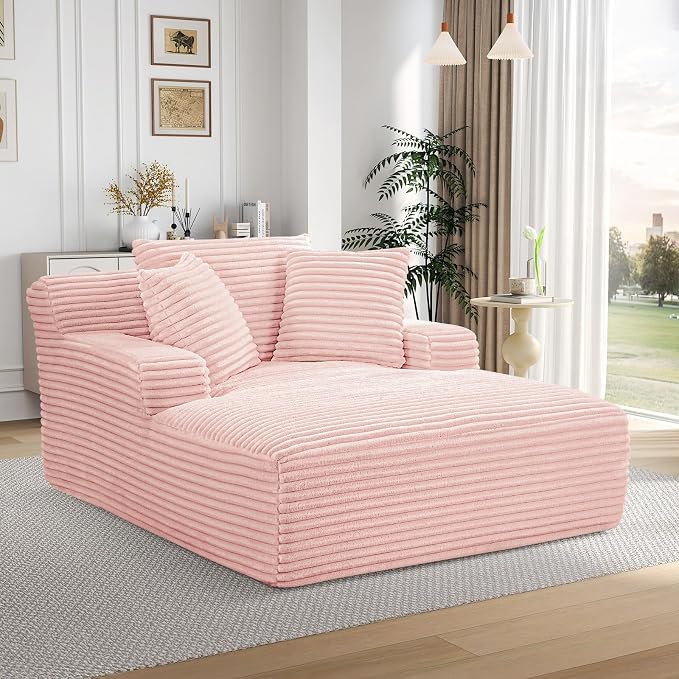 Oversized Chaise Lounge Chair Indoor, Comfy Fluffy Cloud Couch, Modern Deep - Image 9