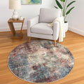 Round Area Rug 5 Ft Circle Entryway Rugs Round Washable Door Mat Indoor Entrance by iOhouze