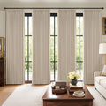 MIULEE Pinch Pleated 100% Blackout Curtains 40"x84" Natural 4 Panels Set | by MIULEE