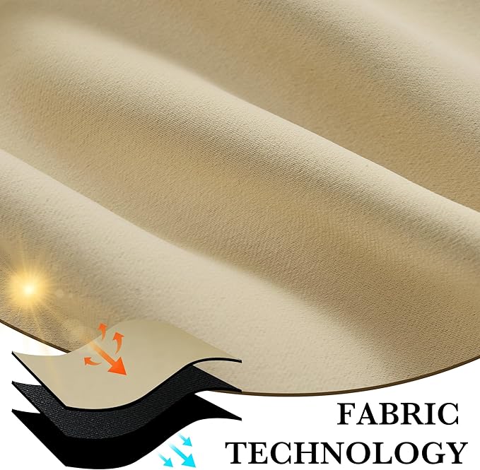 RYB HOME 100% Blackout Basement Curtains 30 inches Long, Heat & UV Blocking | - Image 7