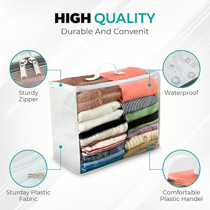 Clear Plastic Storage Bag 20x20x8 - Image 5