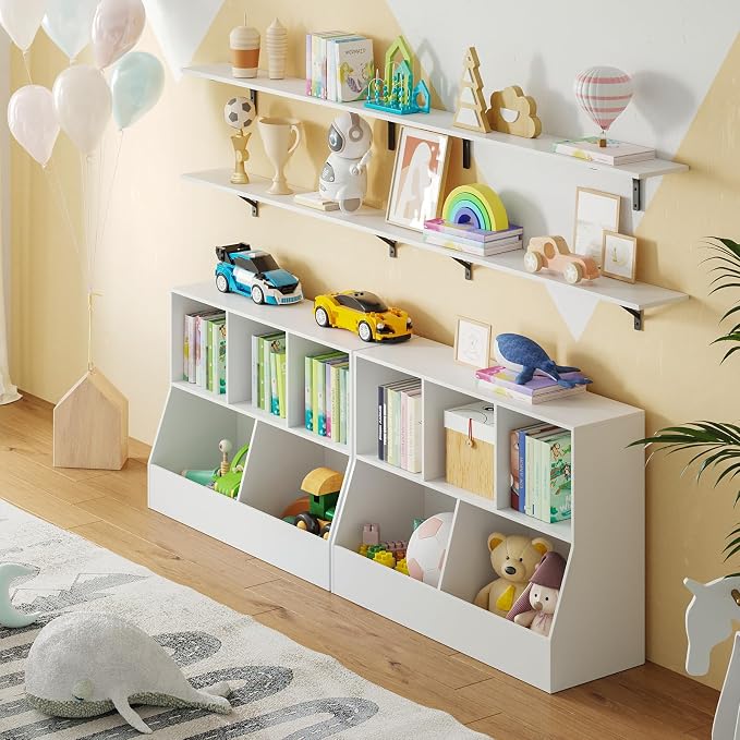 Long Wall Shelves, 47.3Inch Wooden Floating Shelves - Image 8